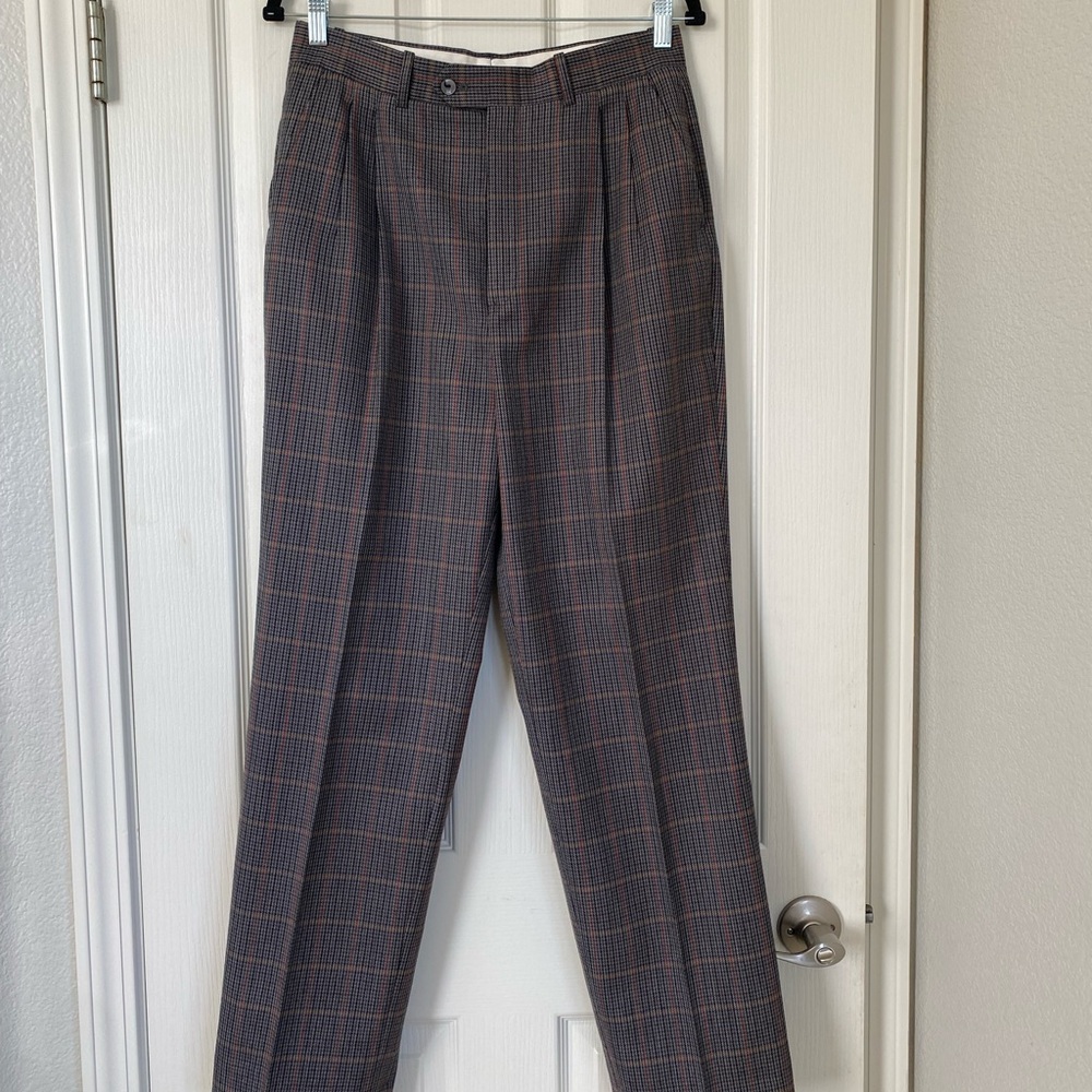Elegant Plaid Women's Trousers